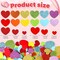 600 PCS Foam Heart Stickers Self Adhesive Glitter & Matte EVA Hearts Mixed Colors 3 Sizes for Valentine’s Day Crafts, Wedding Decorations, Scrapbooking, DIY Projects & Party Supplies